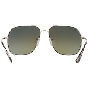 Rayban RB3587 CHROMANCE sunglasses in silver